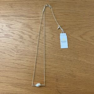 Kendra Scott gold genuine baroque pearl bar necklace NWT
